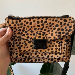 COPY - Loeffler Randall Mini Rider Leopard Bag